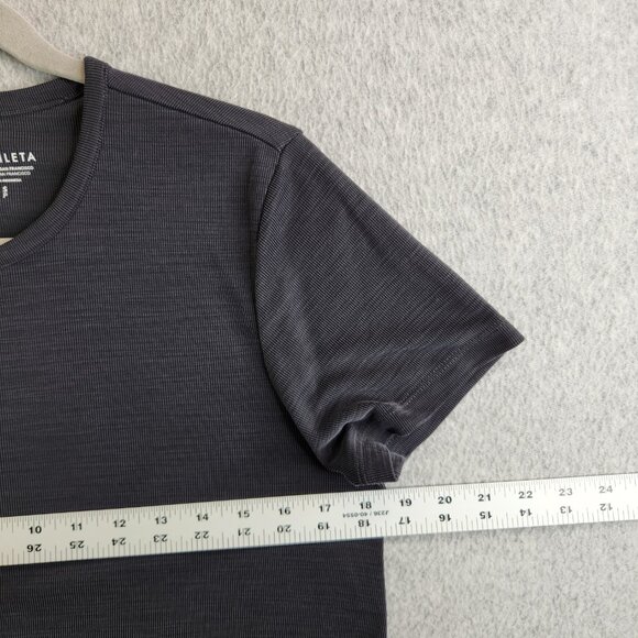 Athleta Top Womens SP Gray Relaxed Tee Asymmetrical Drapey Soft Travel Casual - Picture 10 of 13